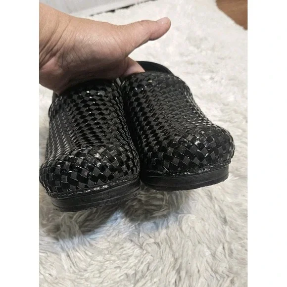 Sanita Women's Woven Black Danish Clogs Size‎ 38 - Picture 5 of 13